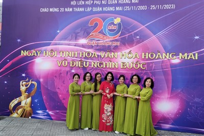 1000 phụ nữ Hoàng Mai tham gia “Vũ điệu nghìn bước”