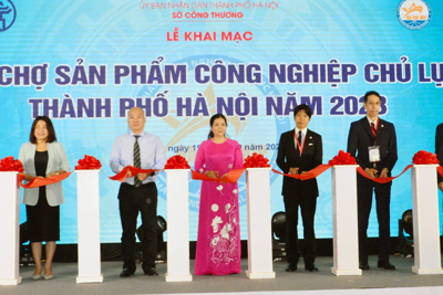 Khai mạc hội chợ quốc tế sản phẩm công nghiệp chủ lực TP Hà Nội 2023