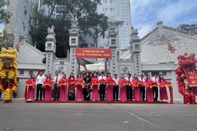 Cầu Giấy hoàn thành tu bổ, tôn tạo Đình ngoài Hoà Mục