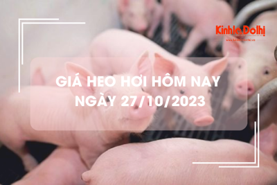 Giá heo hơi hôm nay 27/10/2023: Tăng giảm trái chiều