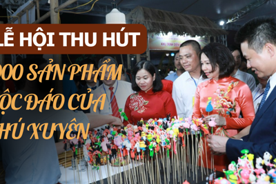 Đặc sắc lễ hội vinh danh làng nghề huyện Phú Xuyên 
