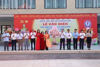 Phú Xuyên gắn biển công trình 3 Trường học trên 270 tỷ đồng