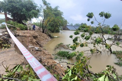 Hà Tĩnh: Nỗi lo sạt lở đất ven sông trong mùa mưa lũ