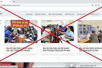 Hà Nội: Cảnh báo sử dụng hình ảnh giả mạo BHXH quận, huyện để trục lợi