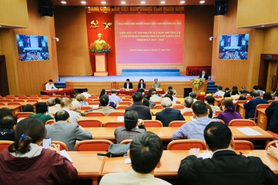 Cử tri quận Thanh Xuân kiến nghị giải quyết úng ngập khu vực đường Nguyễn Xiển