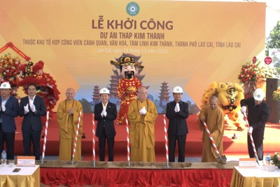 Khởi công xây dựng dự án Tháp Kim Thành tại Lào Cai