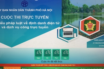 65 tập thể, cá nhân đạt giải tìm hiểu pháp luật về định danh điện tử