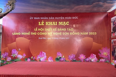“Lễ hội thiết kế sáng tạo làng nghề thủ công mỹ nghệ Sơn Đồng 2023” 