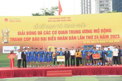 Bế mạc Giải bóng đá các cơ quan T.Ư mở rộng năm 2023