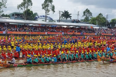 Sóc Trăng: Tưng bừng Khai mạc Giải đua ghe Ngo 2023