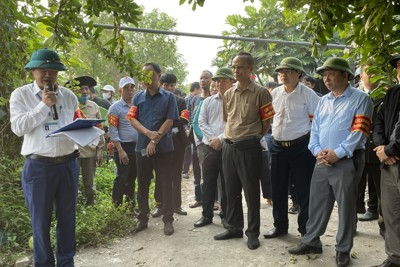 Thường Tín cưỡng chế thu hồi 13.584m2 đất nông nghiệp liên quan đường Vành đai 4