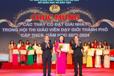 Hà Nội: Tuyên dương 179 giáo viên giỏi cấp thành phố năm học 2023 - 2024