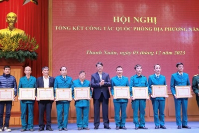 Quận Thanh Xuân tổng kết công tác quốc phòng địa phương