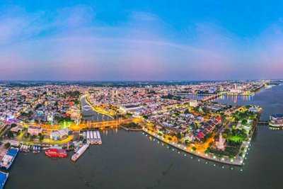 Kiên Giang: Lung linh sắc màu từ trên cao