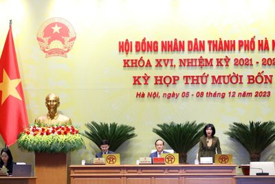 HĐND TP Hà Nội thông qua thành lập Đoàn giám sát việc thực thi công vụ