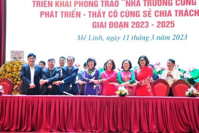 Long Biên - Mê Linh hỗ trợ phát triển giáo dục, đào tạo