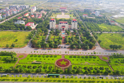 Diện mạo đô thị Mê Linh sau 15 năm “về” Thủ đô