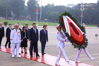 Tổng Bí thư, Chủ tịch nước Trung Quốc vào Lăng viếng Chủ tịch Hồ Chí Minh