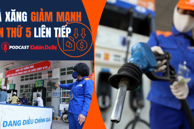 Giá xăng giảm mạnh lần thứ 5 liên tiếp, RON 95 mất gần 1.000 đồng/lít