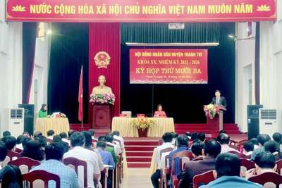 Huyện Thanh Trì: Tập trung hoàn thành các tiêu chí xây dựng huyện thành quận