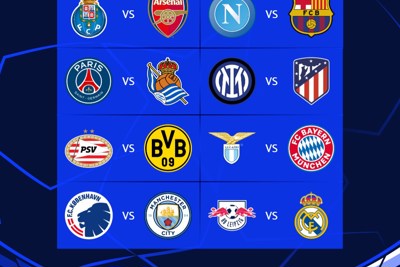 Kết quả bốc thăm vòng 1/8 Champions League: Barcelona gặp Napoli, PSG đối đầu Real Sociedad