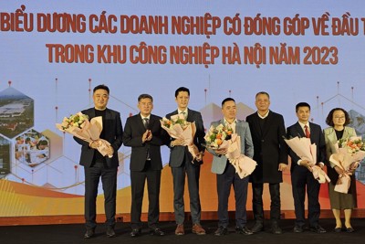 Hút đầu tư vào khu công nghiệp Hà Nội năm 2023 đạt 613 triệu USD