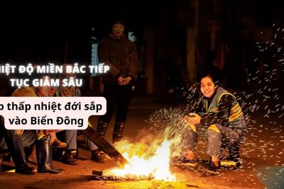 Nhiệt độ miền Bắc tiếp tục giảm sâu, áp thấp nhiệt đới sắp vào Biển Đông