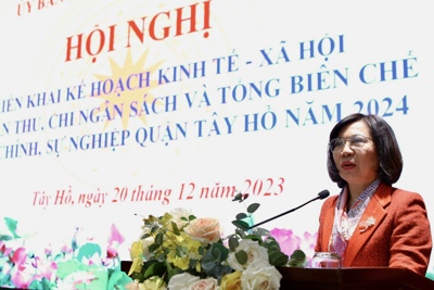 Quận Tây Hồ giao chỉ tiêu thu chi ngân sách năm 2024