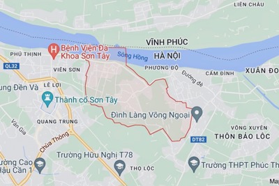 Sắp đấu giá 10 thửa đất ở tại huyện Phúc Thọ, khởi điểm từ 13 triệu/m2