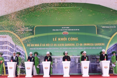 Khởi công gần 28.200m2 sàn nhà ở xã hội tại huyện Mê Linh