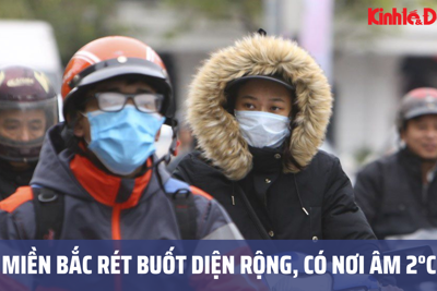 Miền Bắc rét buốt diện rộng, có nơi âm 2°C