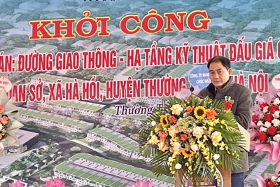 Huyện Thường Tín khởi công xây dựng tổ hợp 5 dự án tại xã Hà Hồi