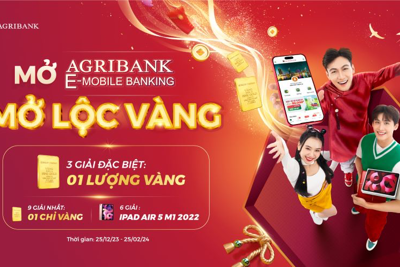  Đăng ký Agribank E-Mobile rinh “lộc vàng” 9999 và combo giảm giá 50%