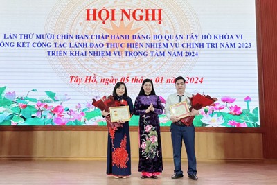 Quận Tây Hồ triển khai nhiệm vụ trọng tâm năm 2024