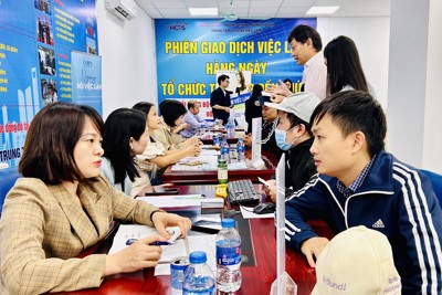 Trên 214.000 người lao động ở Hà Nội được tạo việc làm mới