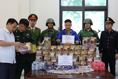 Hà Tĩnh: Bắt lái xe vận chuyển 500 viên đạn, 95kg pháo hoa nổ