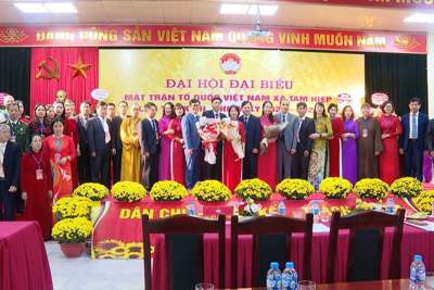 Uỷ ban MTTQ huyện Thanh Trì tổ chức thành công đại hội điểm xã Tam Hiệp