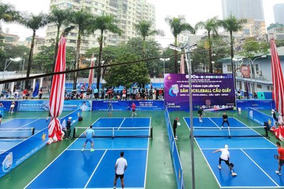 Cầu Giấy khánh thành cụm liên hợp sân Pickle ball lớn nhất miền Bắc