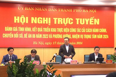 Chủ tịch Hà Nội: Chuyển đổi số, cải cách hành chính với tinh thần quyết liệt