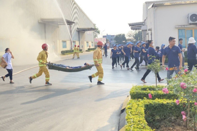 Bắc Giang: Tăng cường huấn luyện nghiệp vụ PCCC, cứu nạn cứu hộ trong doanh nghiệp