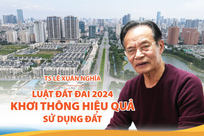 TS Lê Xuân Nghĩa: Luật Đất đai 2024 khơi thông hiệu quả sử dụng đất