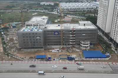 Bệnh viện Nhi đầu tiên của Hà Nội thành hình sau 1 năm thi công