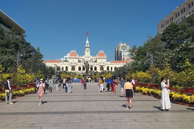 TP Hồ Chí Minh đón hơn 2,7 triệu lượt khách trong tháng đầu năm 2024