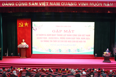 Lào Cai: Gặp mặt kỷ niệm 94 năm ngày thành lập Đảng Cộng sản Việt Nam