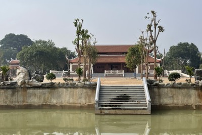 Hoàn thành 85% khối lượng công việc tại Khu lưu niệm Nguyễn Trãi 194 tỷ đồng