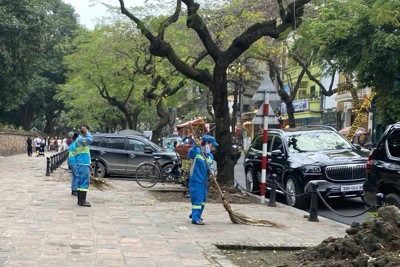 Đống Đa: Tăng cường đảm bảo vệ sinh môi trường dịp Tết Nguyên đán 2024