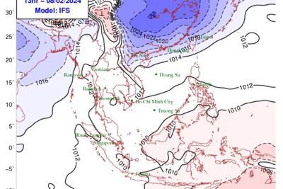 Không khí lạnh bao trùm nhiều khu vực ở Đông Bắc Bộ