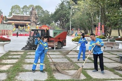 Đống Đa: Tăng cường đảm bảo vệ sinh môi trường Lễ hội Gò Đống Đa