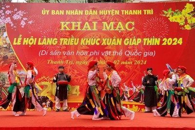 Huyện Thanh Trì: Khai mạc Lễ hội Triều Khúc với nhiều nét văn hóa đặc sắc