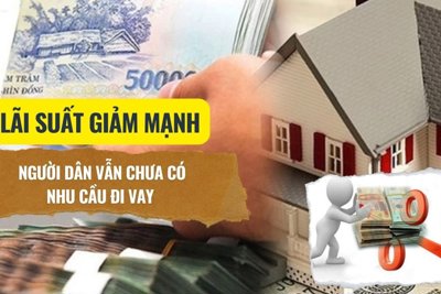 Lãi suất giảm mạnh, người dân vẫn chưa có nhu cầu đi vay